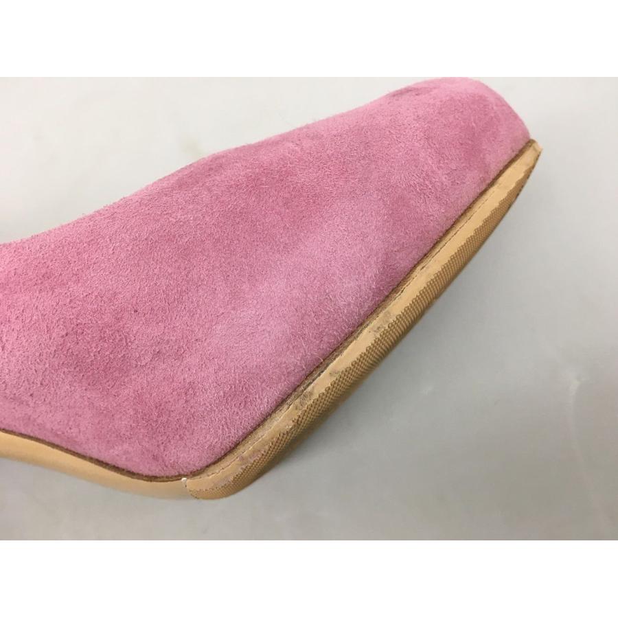 サルヴァトーレ フェラガモ Salvatore Ferragamo ラウンドトゥパンプス 6 ピンク ハイヒール レディース スエード イタリア製 2602LT205 |  | 09