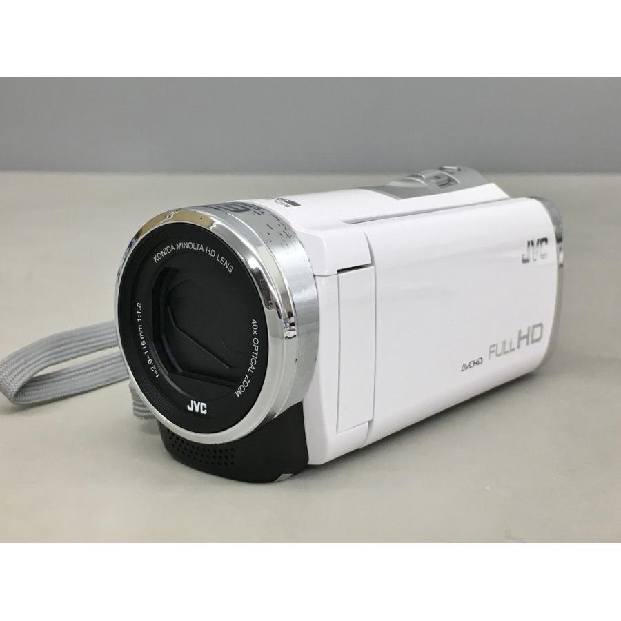 ビデオカメラ Everio GZ-HM177-W ホワイト 229万画素 光学ズーム40倍 JVCケンウッド 2015年製 2602LT252 | 