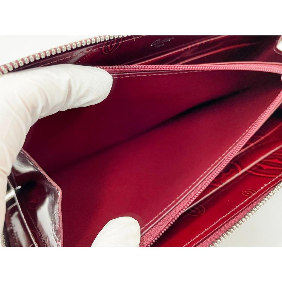 カルティエ Cartier 長財布 ハッピーバースデー ラウンドファスナー ボルドー レディース エナメル Gカード 保存袋 箱付き 美品 2602LT256 |  | 05
