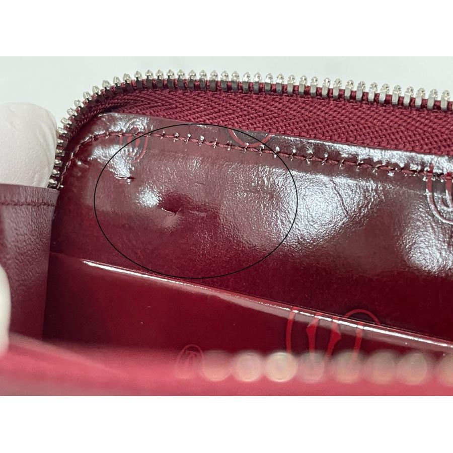 カルティエ Cartier 長財布 ハッピーバースデー ラウンドファスナー ボルドー レディース エナメル Gカード 保存袋 箱付き 美品 2602LT256 |  | 07