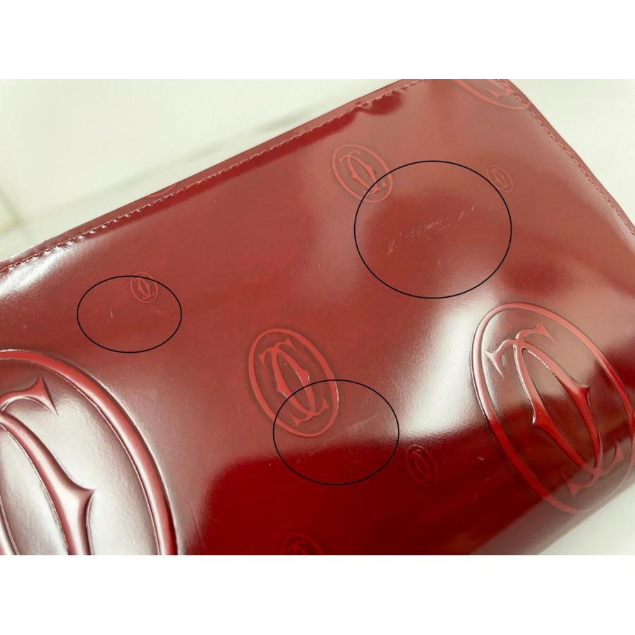 カルティエ Cartier 長財布 ハッピーバースデー ラウンドファスナー ボルドー レディース エナメル Gカード 保存袋 箱付き 美品 2602LT256 |  | 08