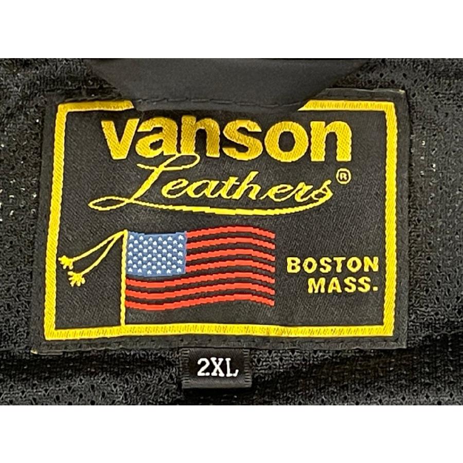 バンソン VANSON ライダースジャケット 2XL カーキ フライング