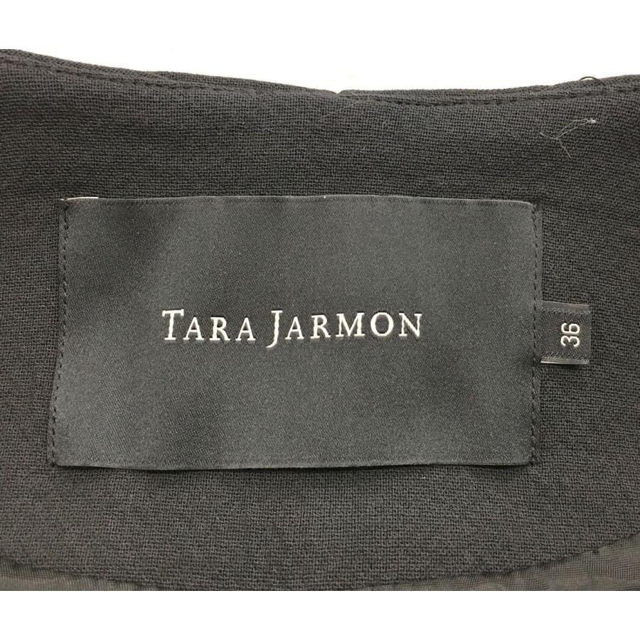 タラジャーモン TARA JARMON ジャケット 36 ブラック デザインコート 