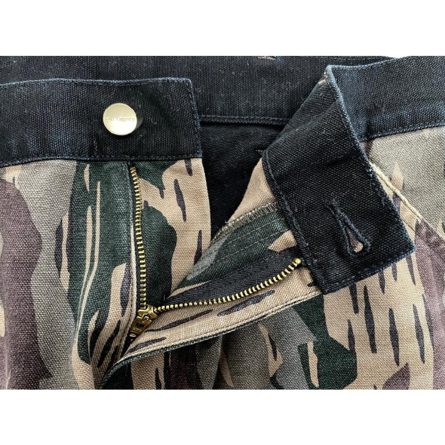 カーハート Carhartt ペインターパンツ ダブルニー 34 迷彩 ブラック