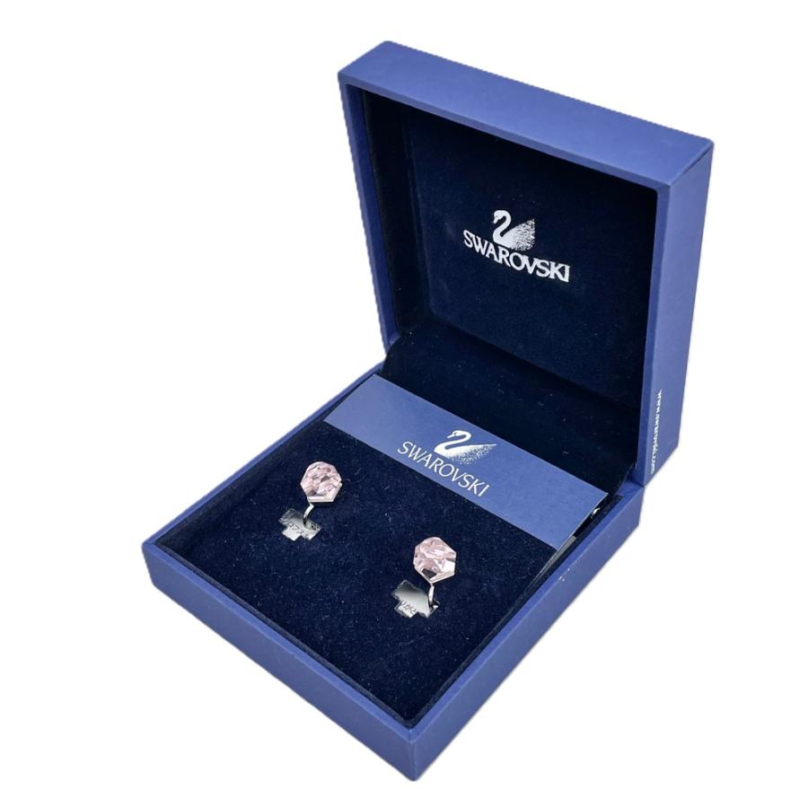 SWAROVSKI（スワロフスキー） ピンククリスタル イヤリング 箱付き 