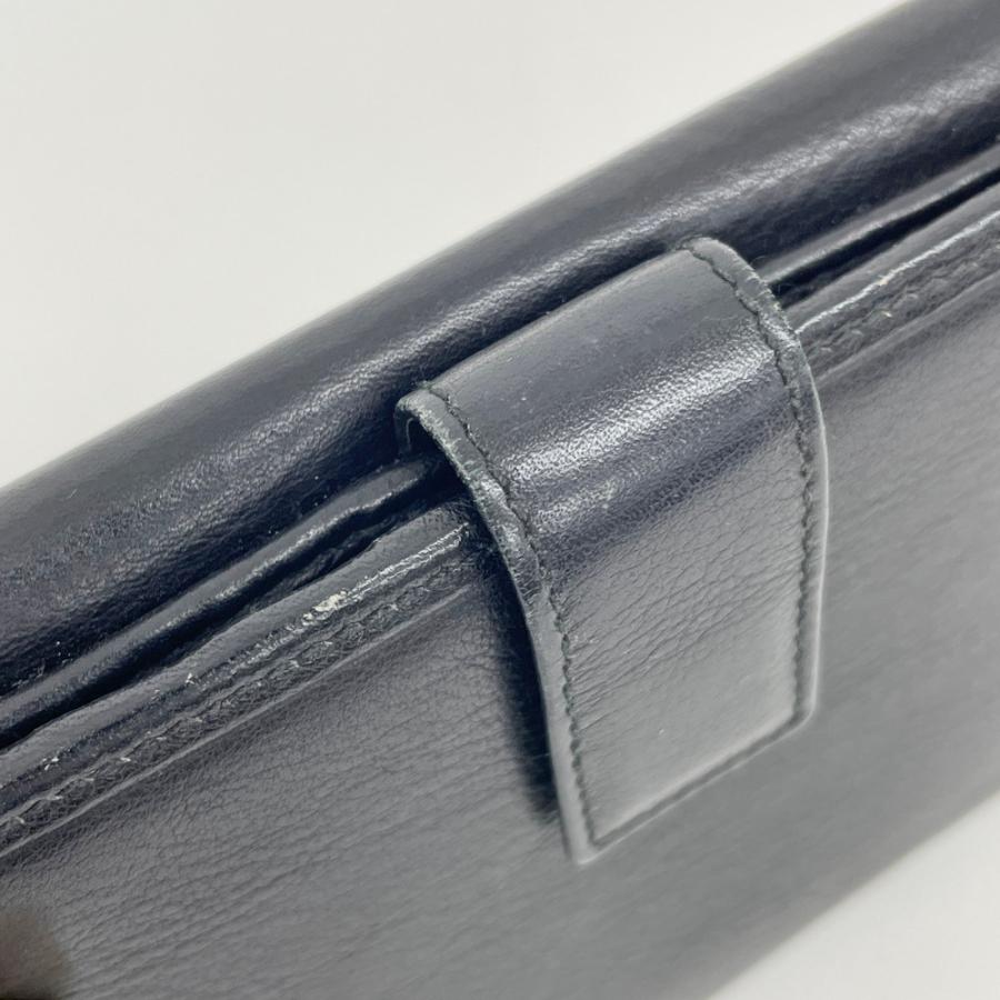 LOEWE（ロエベ） アナグラム 二つ折り財布 Wホック ブラック