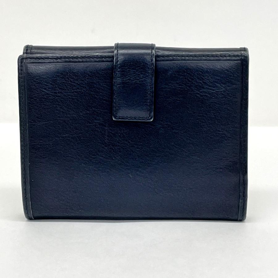 LOEWE（ロエベ） アナグラム 二つ折り財布 Wホック ブラック