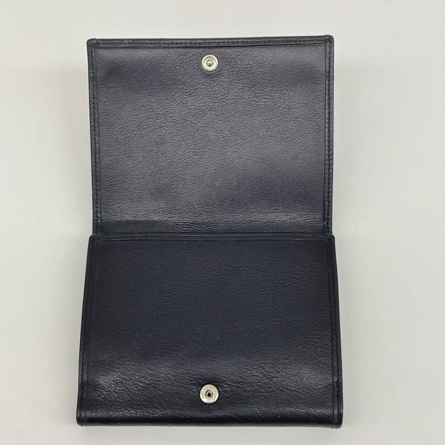 LOEWE（ロエベ） アナグラム 二つ折り財布 Wホック ブラック