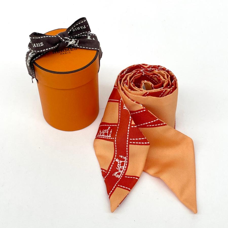 HERMES（エルメス） スカーフ ツイリー ボルデュック リボン柄
