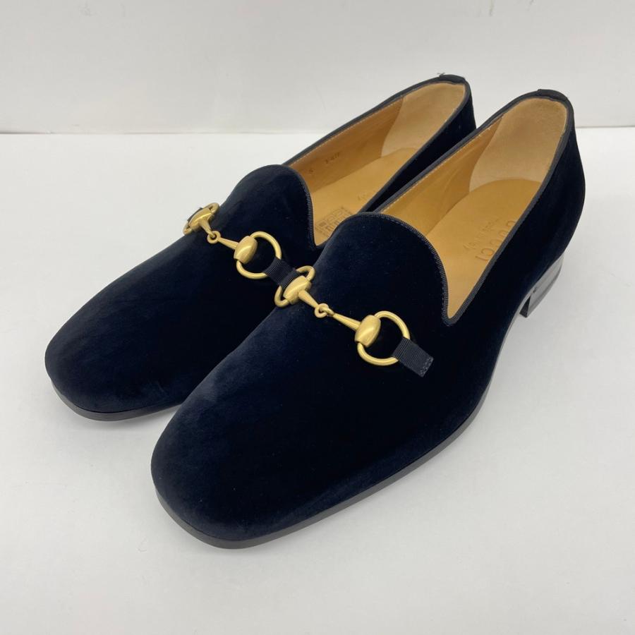 GUCCI（グッチ） ホースビットローファー ベロア ブラック 保存袋 箱