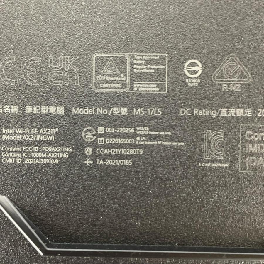 MSI ノートパソコン Katana 17 B13V Windows11 home Core i7 13620H