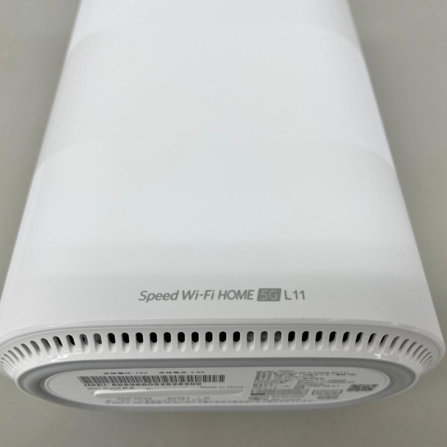 Speed Wi-Fi HOME 5G L11 ZTE ルーター ZTR01 ホワイト 2022年製