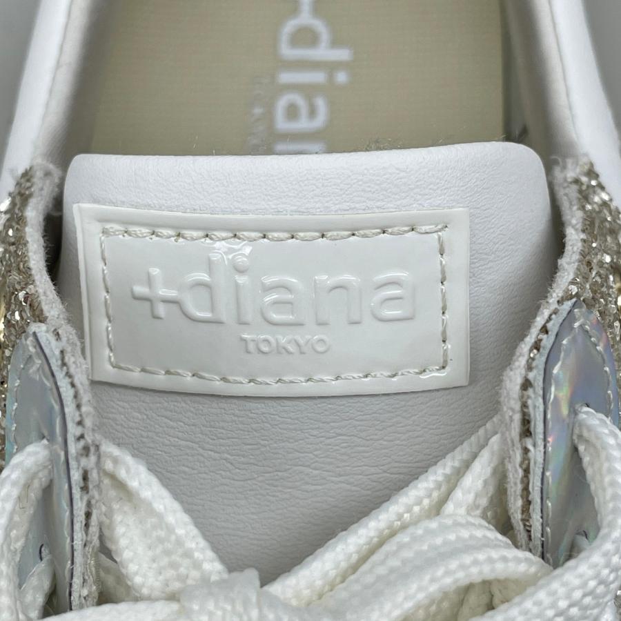 Bridal Edition プラスダイアナ +diana 25 ホワイトグリッター IF 46545 スニーカー |  | 06