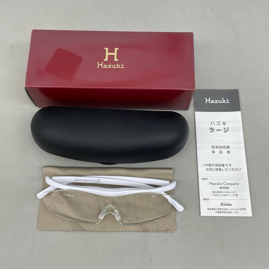 ハズキルーペ hazuki 拡大鏡 ラージ クリアレンズ ブルーライト35%カット 1.6倍 ホワイト |  | 06