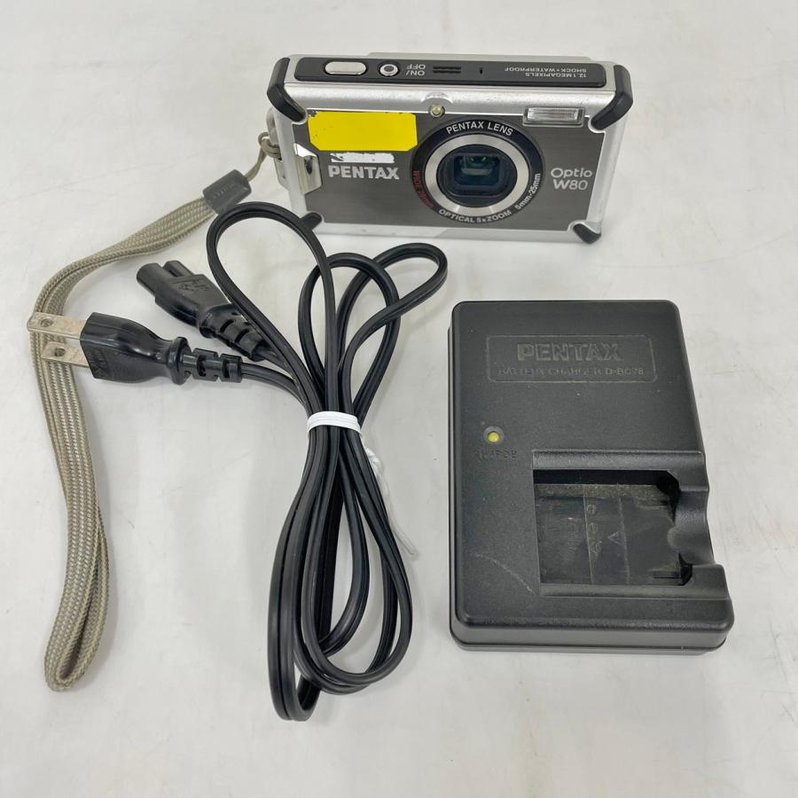 Optio W80 ペンタックス PENTAX コンパクトデジタルカメラ シルバー