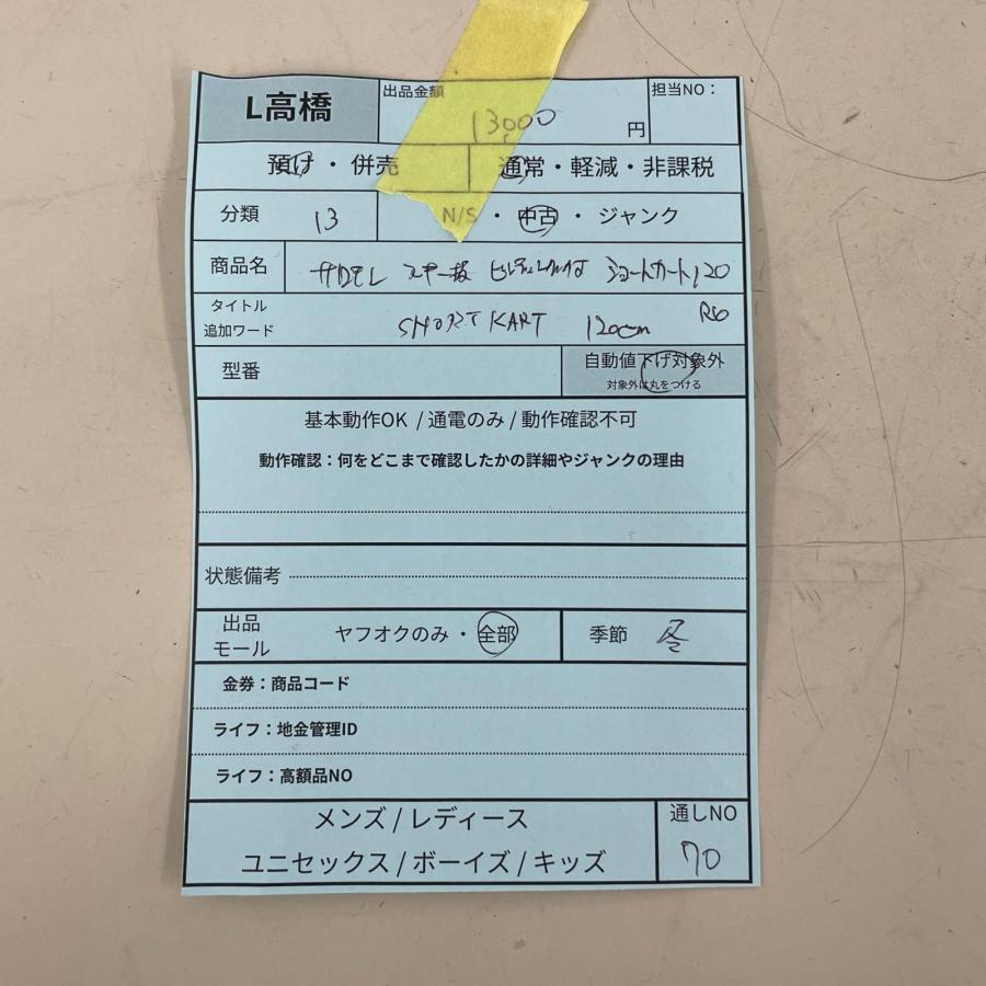 ショートカート short kart 120 R10 SALOMON サロモン スキー板 約