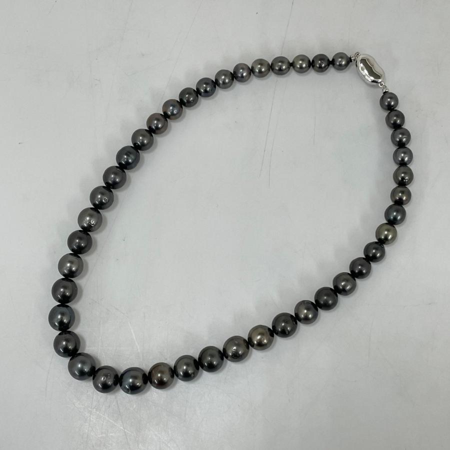 タヒチパール ネックレス 黒蝶真珠 シルバー留め具 |  | 01