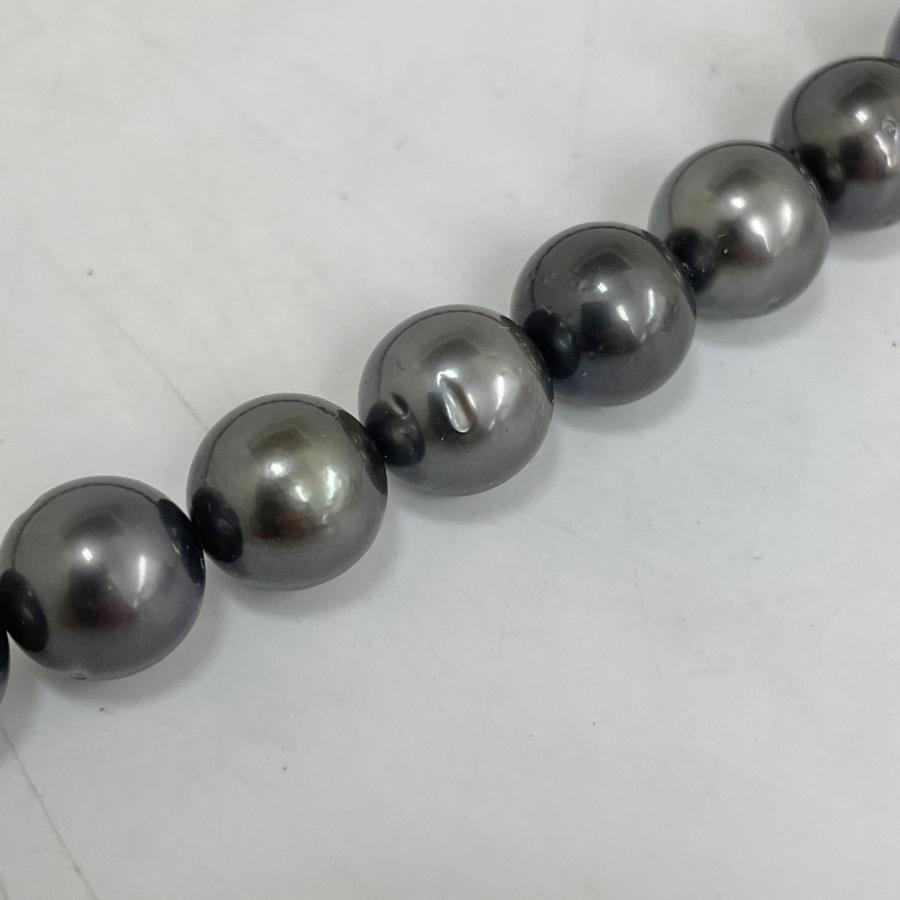 タヒチパール ネックレス 黒蝶真珠 シルバー留め具 |  | 07