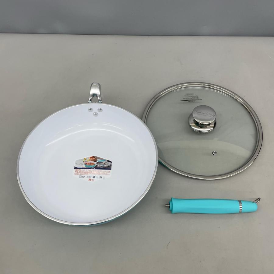 ゴヨーダさま専用セラミックフライパン ツイストハンドル 3サイズ セラミックフライパン ツイストハンドル 28cm KEVNHAUN D STYLE. ケ