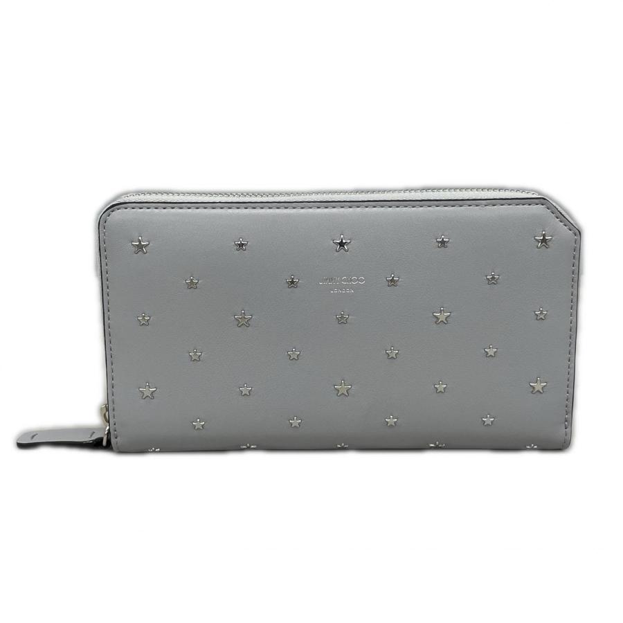 JIMMY CHOO ジミーチュウ ラウンドファスナー長財布 カーナビー スター 