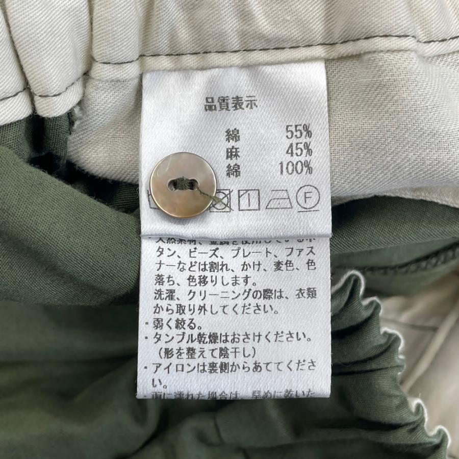 Pal'las Palace（パラスパレス） ワイドパンツ カーキ 2 麻混
