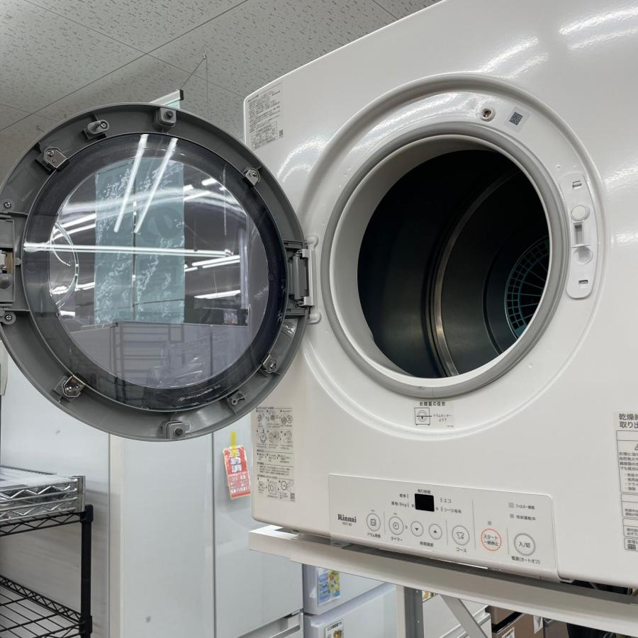 リンナイ Rinnai ガス式衣類乾燥機 乾太くん 都市ガス 2024年製 8kg 左