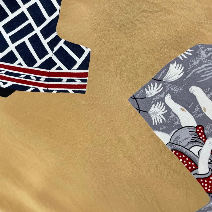 アロハシャツ Karl Helmut カールヘルム L うさぎ 半纏柄 半袖