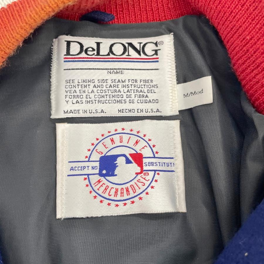 スタジャン DeLong デロング M MLB インディアンズ ウール USA製
