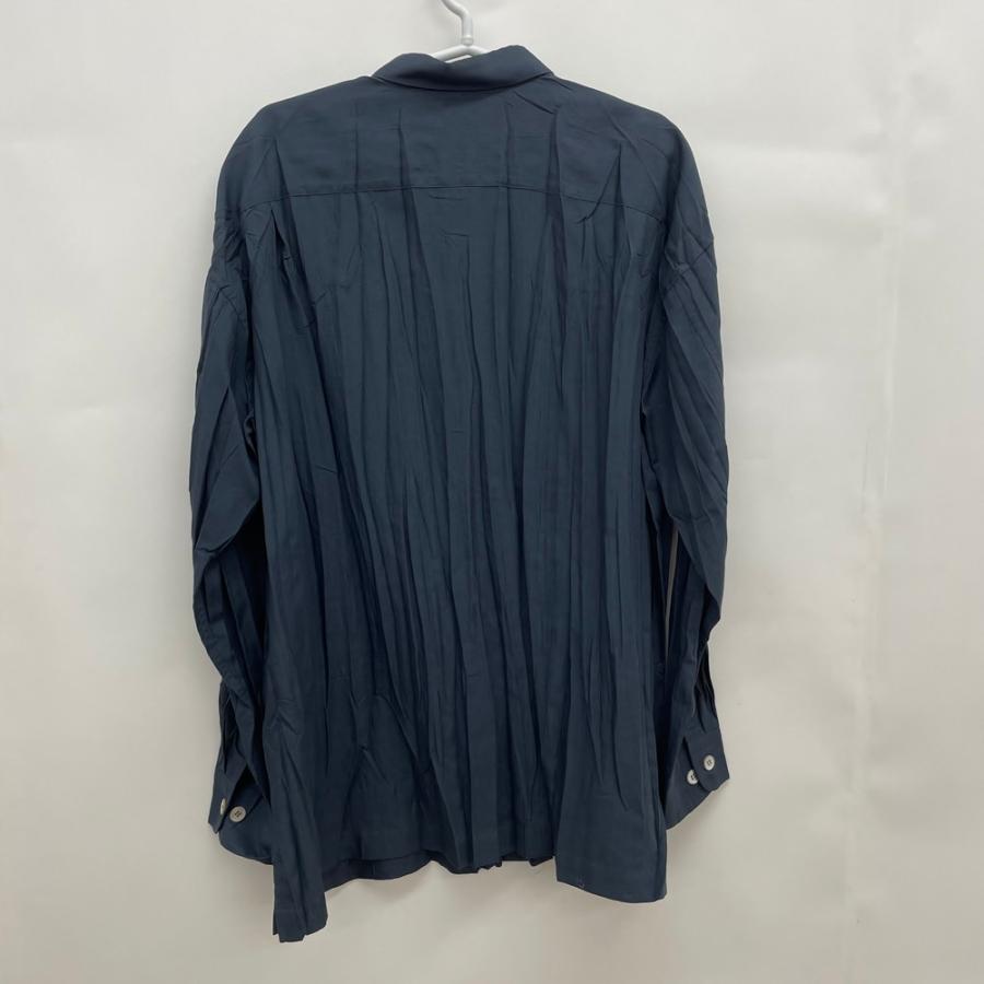 ISSEY MIYAKE MEN バーガンディ 長袖シャツ 長袖シャツ ISSEY MIYAKE MEN イッセイミヤケ メン M ネイビー シワ