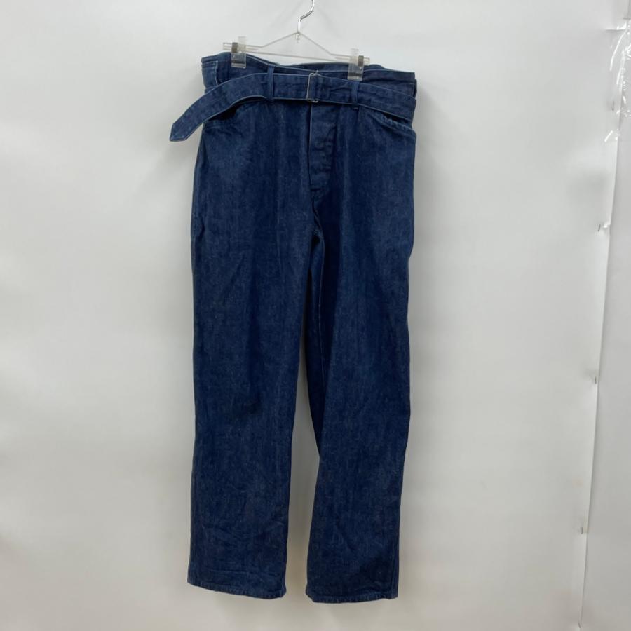 COMOLI ベルテッド デニムパンツ 0 デニムパンツ ベルテッドパンツ COMOLI コモリ 0 綿100% : ハウマッチ