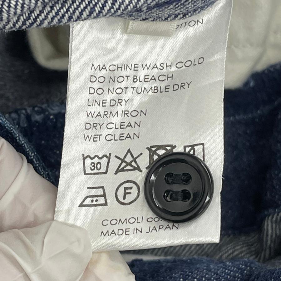 デニムパンツ ベルテッドパンツ COMOLI コモリ 0 綿100% : ハウマッチ
