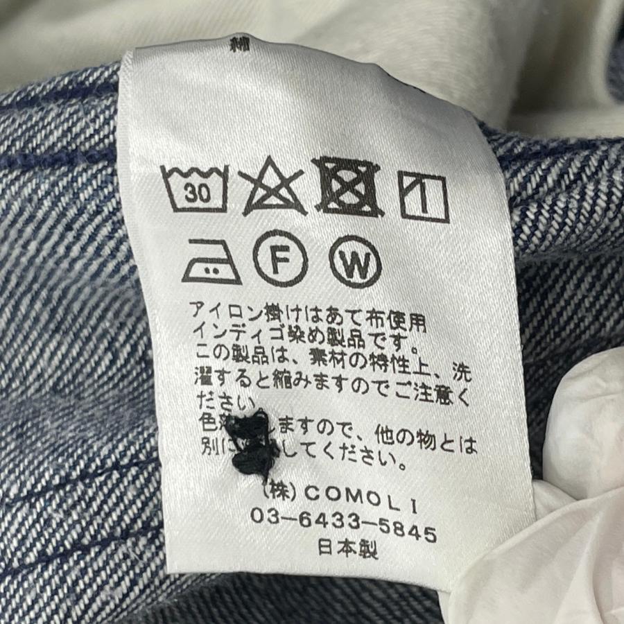 デニムパンツ ベルテッドパンツ COMOLI コモリ 0 綿100% : ハウマッチ