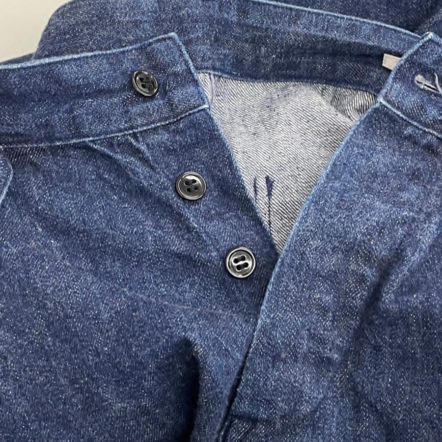 デニムパンツ ベルテッドパンツ COMOLI コモリ 0 綿100% : ハウマッチ