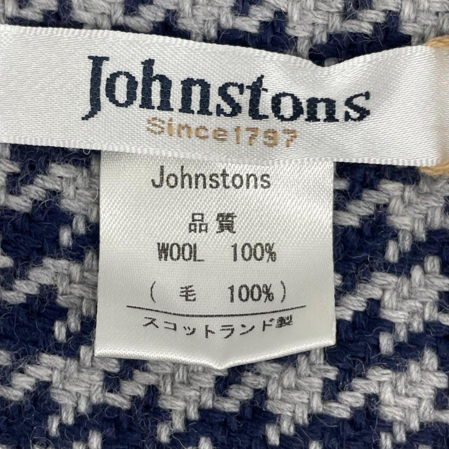 johnstons ジョンストンズ ウールマフラー 千鳥格子柄 スコットランド製 |  | 03