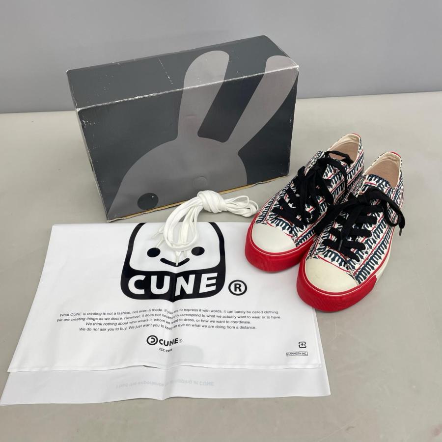 CUNE キューン キャンバススニーカー サイズ25.5cm 総柄 KU12IS214 |  | 08