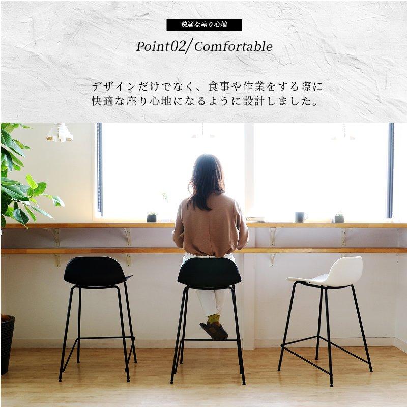 市場 Bar Stool 01 オフィスチェア カウンターチェア OFS-3717BK ブラック 組立品 【代引・日時指定・キャンセル不可・北海道沖縄離島配送不可】-FK-の画像