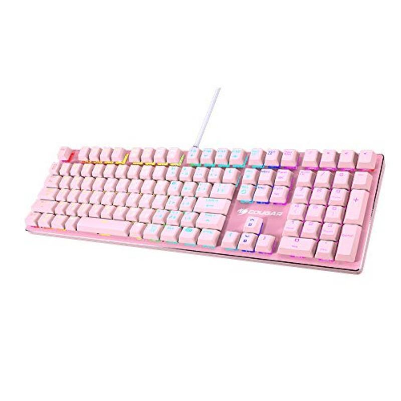 Cougar ゲーミングキーボード Vantar Mx Pink 日本語配列 青軸 ロープロファイルメカニカルスイッチ採用 Pinkカラー Cgr Vantar Pink Jan コムロード 通販 Paypayモール