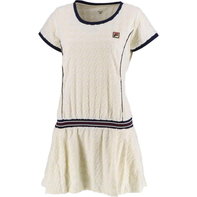 Fila フィラ ワンピース レディース Vl39 アイボリー L コムロード 通販 Paypayモール