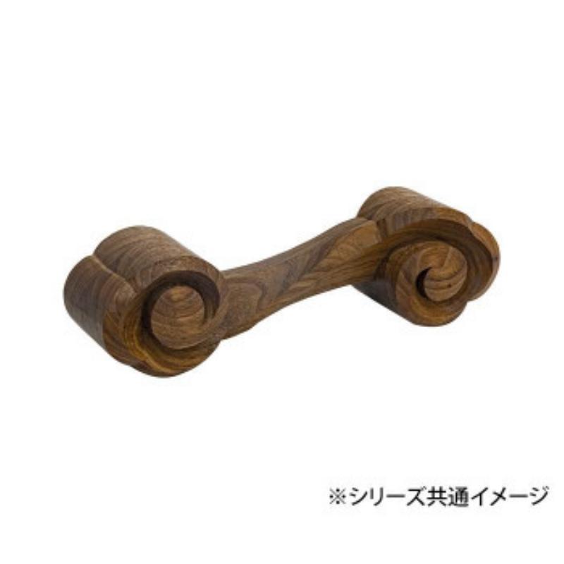 付与 日本製 日本 木彫りのダンベル 1kg ウォールナット KS-1 03