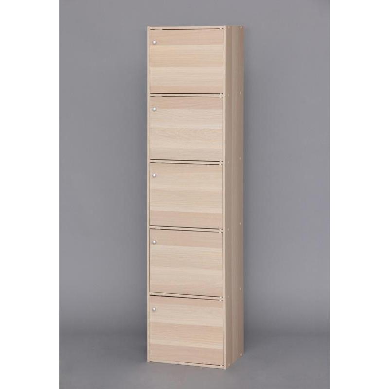 アイリスオーヤマ カラーボックス 5段 幅41 5 奥行29 高さ168cm ナチュラル サイズ収納 ドア付 Cx 55fd コムロード 通販 Paypayモール