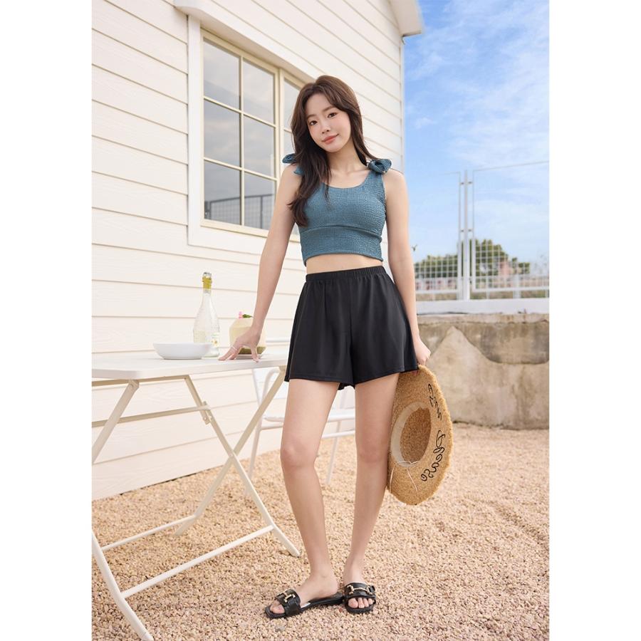 水着 レディース 体型カバー ビキニ ショートパンツ 3点セット