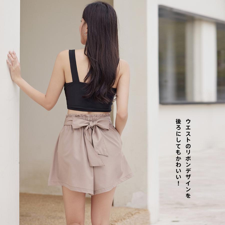 水着 レディース 体型カバー ビキニ ショートパンツ 3点セット