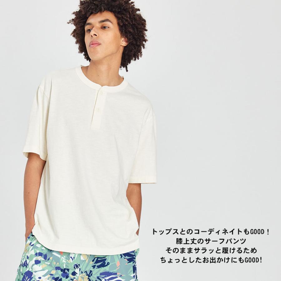 海外限定　新品未使用品　   ショーツ　海パン　ホワイト 水着 メンズ サーフパンツ 海パン 6分丈 ハーフパンツ サーフショーツ
