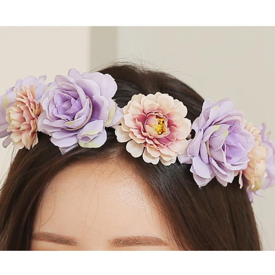 花かんむり 大花 ヘアアクセサリー 大人 レッド ホワイト ラベンダー 髪飾り フェス コンサート ビーチ プール リゾート 海 パーティー 遊び 小道具 お揃い H2843 Hoyuki 通販 Yahoo ショッピング