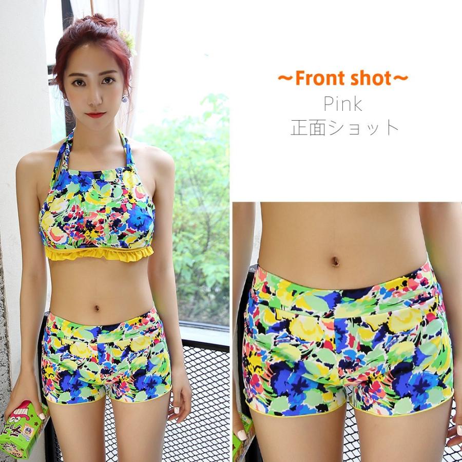 レディース 体型カバー S/M/L ショートパンツ 水着 セパレート