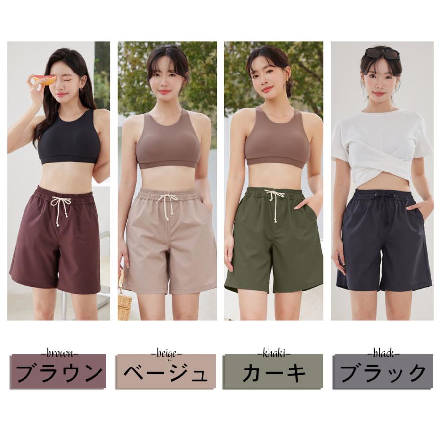 Admiral レディース ハーフパンツ Lサイズ ベージュ リネンライクハーフパンツ - ベルーナ【公式】