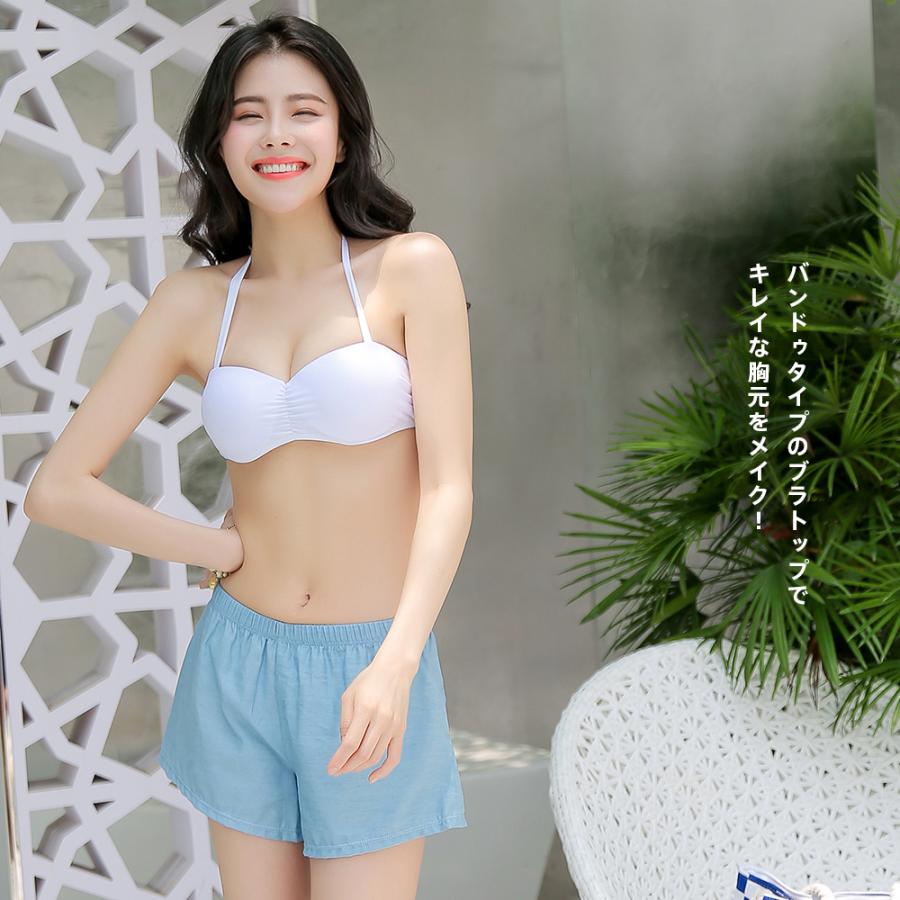 水着 レディース 4点セット 体型カバー S/M/L/LL キャミソール 大きい