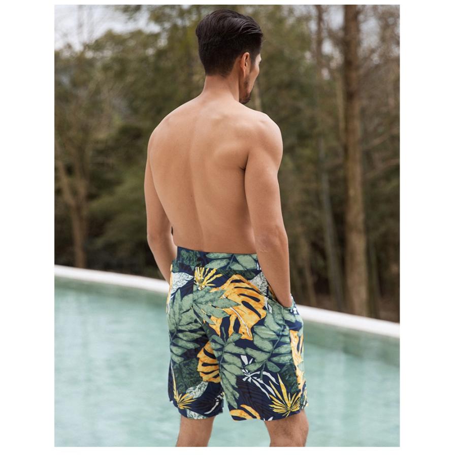 水着 カップル水着 レディース メンズ ペア水着 体型カバー 大きいサイズ ネイビー リーフ H 52 Hoyuki 通販 Yahoo ショッピング