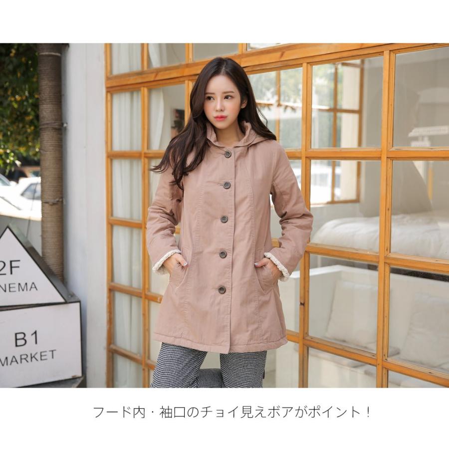 レディース モッズコート ビックネック 裏地 もこもこ ネイビー ベージュ カーキ M L 大きいサイズ Hl5804 Hoyuki 通販 Yahoo ショッピング