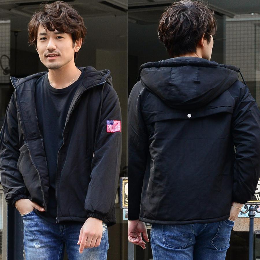新発売】メンズ ブルゾン アウター ブルー ブラック 冬 おしゃれ
